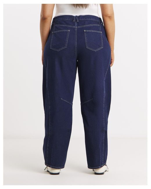 Simply Be Blue Authentic Tapered Leg Jeans