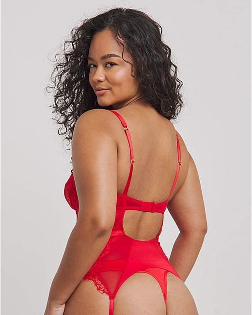 Figleaves Red Pulse Balcony Basque