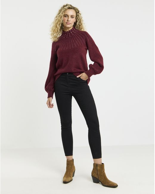 Joe Browns Red Sparkle Season Jumper