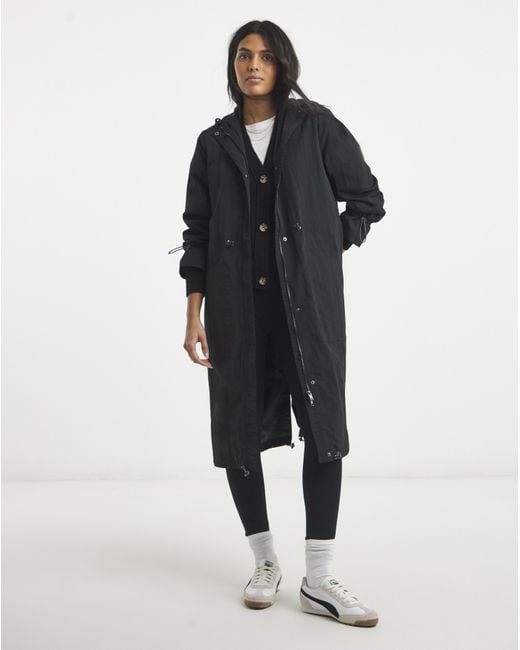 Simply Be Blue Longline Tech Parka
