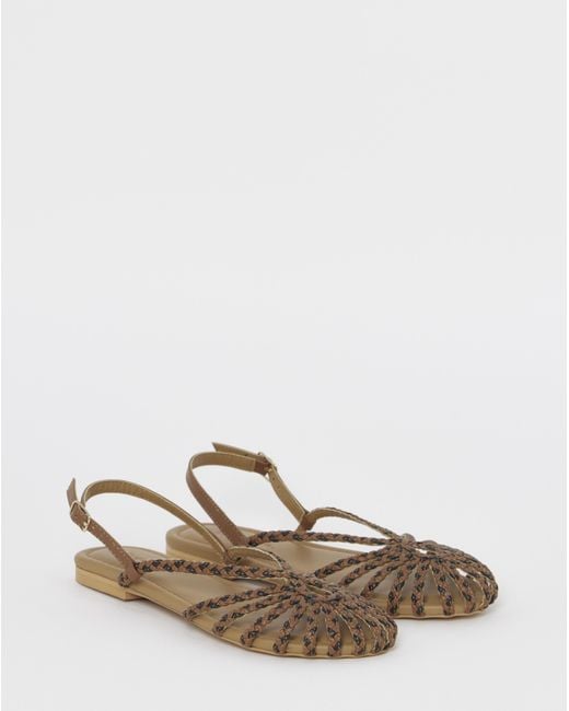Simply Be White Plaited Woven Shoes Extra Wide Fit