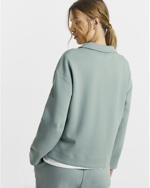 Adidas Green All Szn 1/4 Zip Sweatshirt