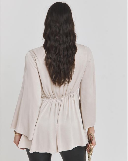 Joanna Hope Natural Satin Blouse