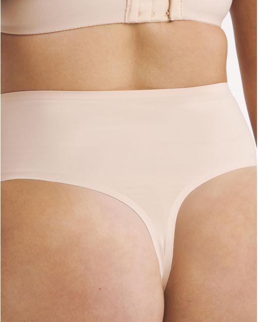 Figleaves Brown Smoothing High-Waisted Thong