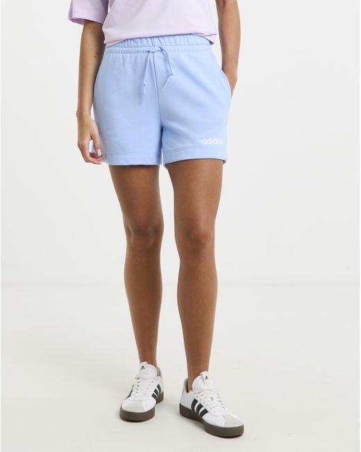 Adidas Blue Linear Logo Shorts