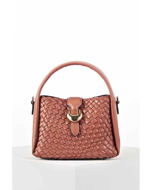 LUELLA GREY LONDON Pink Luella Maggie Weave Crossbody