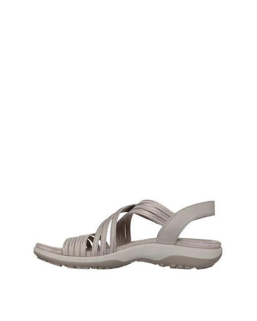 Skechers White Reggae Standard Sandals