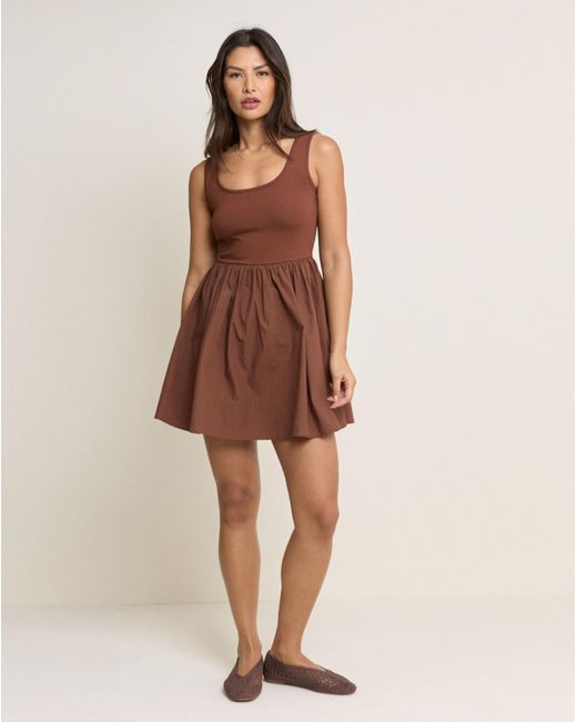 Nobody's Child Brown Colorado Mini Dress