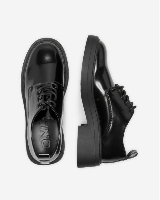 ONLY Black Lazuli Lace Up Shoes Standard Fit