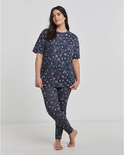 Simply Be Blue Value 2 Pack Pj Set