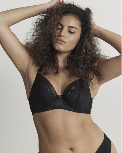 Fantasie Black Fusion Lace Plunge Bra