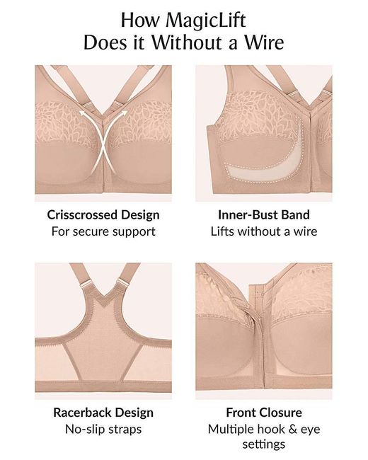 Glamorise Natural 1206 Magic Lift Bra