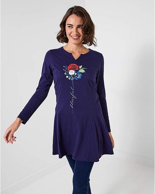 Joe Browns Blue Graphic Tunic Top
