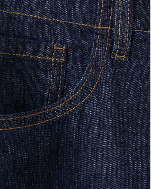 Mango Blue Wide Leg Rinse-Wash Jeans