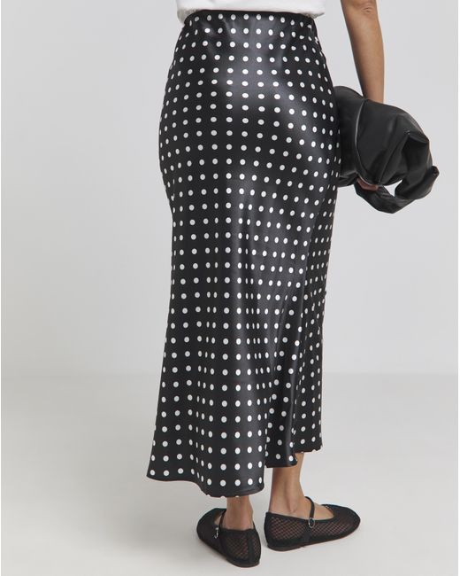 Simply Be Gray Satin Midaxi Skirt