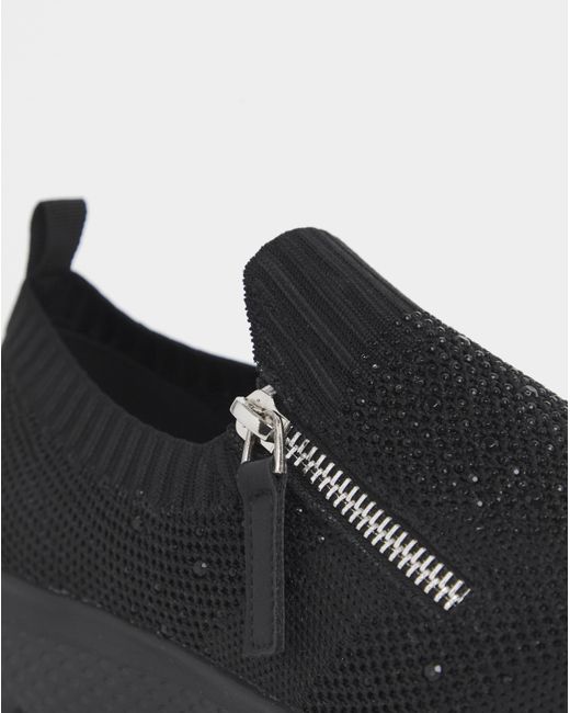 Cushion Walk Black Knit Trainers Exwide