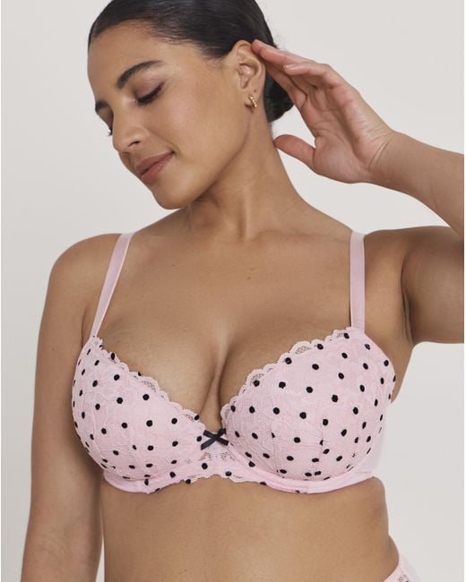 Ann Summers Brown Sexy Lace Plunge Bra