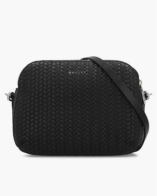 Radley Black Dukes Place Weave Cross-Body Bag
