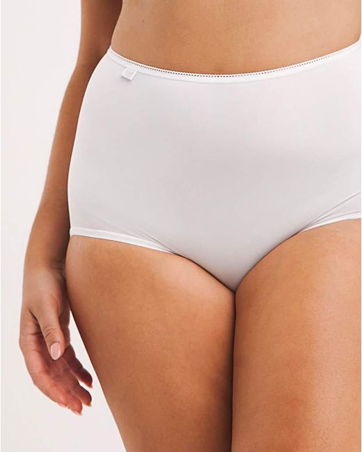 Sloggi Natural 3Pk Microfibre Maxi Briefs