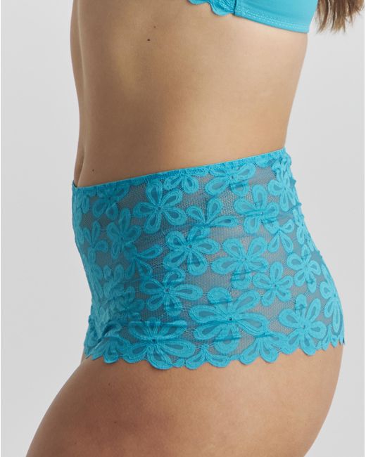 Pretty Secrets Blue 2 Pack Daisy Lace Shorts