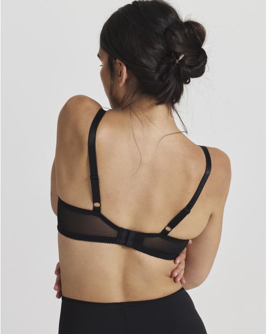 Pretty Secrets Brown Ivy Lace Basic Balcony Bra