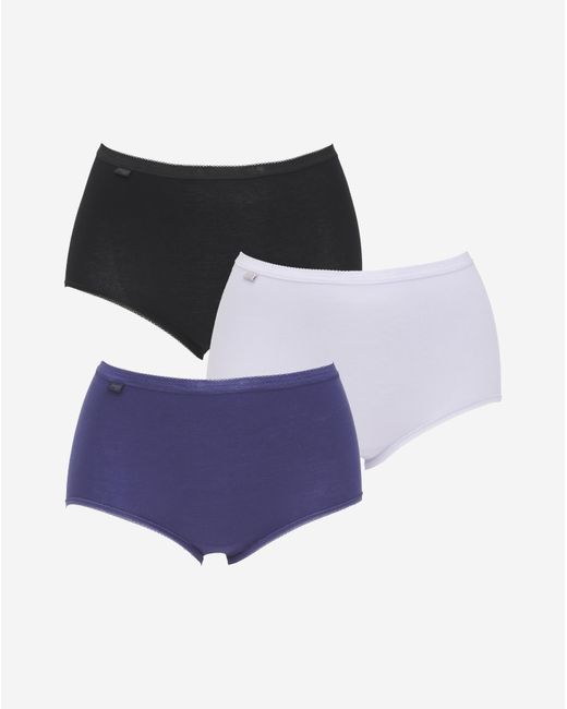 Sloggi Purple 3Pk Basic Maxi Briefs Lilac Multi