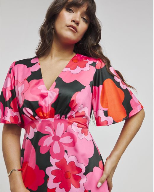 Twisted Wunder Red Grace Flower Maxi Dress