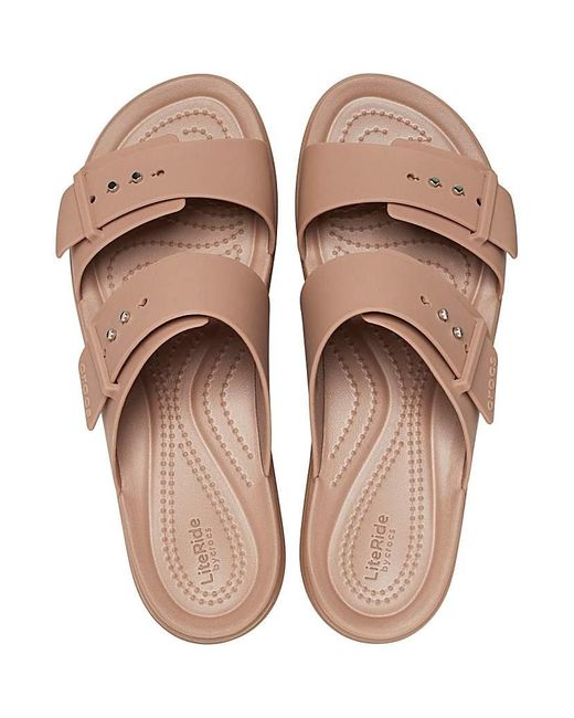 CROCSTM Brown Brooklyn Sandal Low