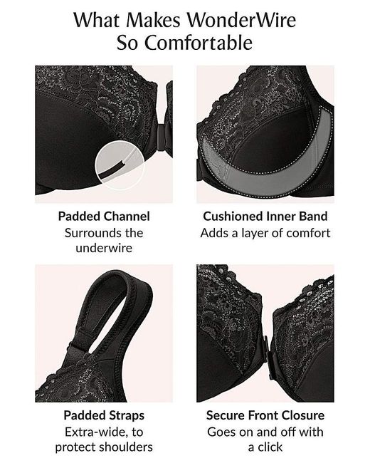 Glamorise Blue 1245 Wonder Wire Bra