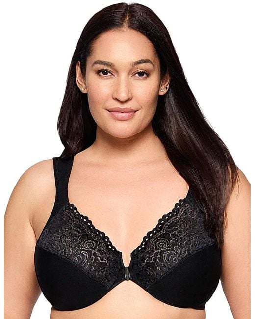 Glamorise Black 1245 Wonder Wire Bra