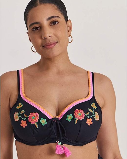 Figleaves Multicolor Underwired Bikini Top