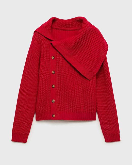 Mango Red Bonchini Funnel Neck Sweater