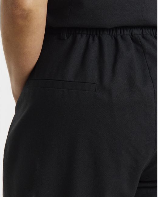 Simply Be Blue Pleated Barrel Trousers