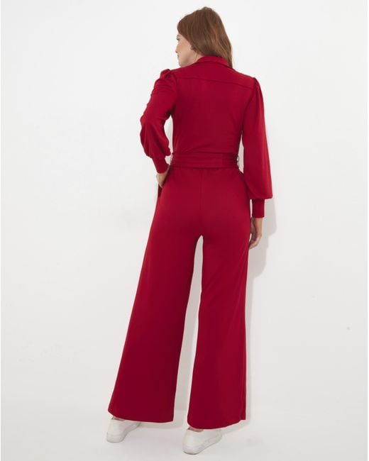Joe Browns Red Charming Zipped Jumpsuit