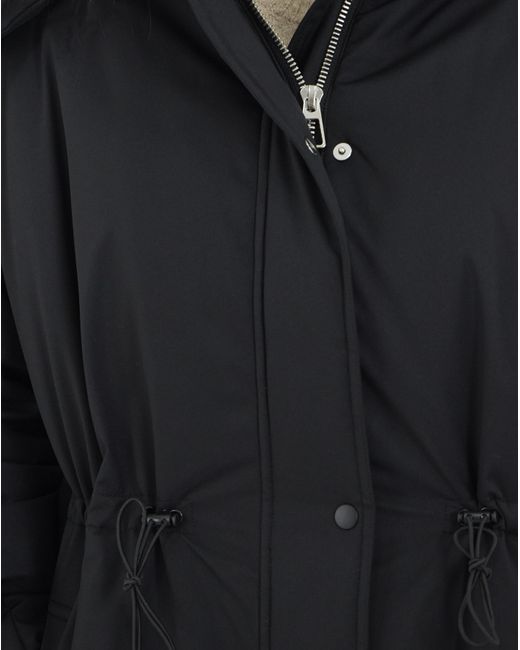 Simply Be Blue Fleece Lined Padded Parka Coat