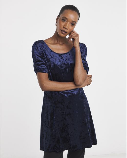 Joe Browns Blue Simply Perfect Velour Tunic