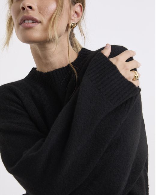 Simply Be Black Crew Neck Jumper