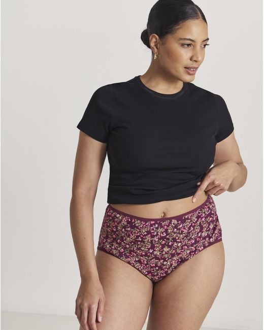 Pretty Secrets Red 6 Pack Full Brief Knickers