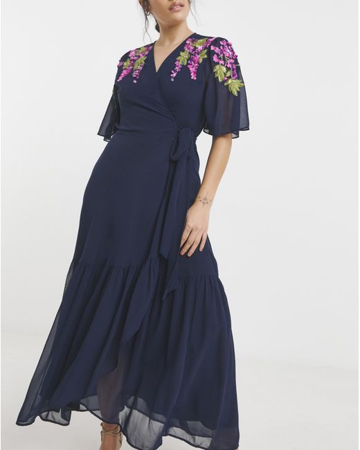 Hope & Ivy Blue Grace Maxi
