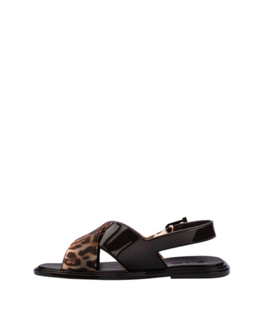Melissa White Melissa Cleo Jelly Leopard Sandals