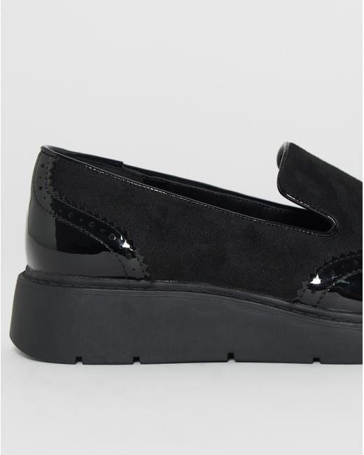 JD Williams Natural Low Wedge Contrast Loafer Ex Wide