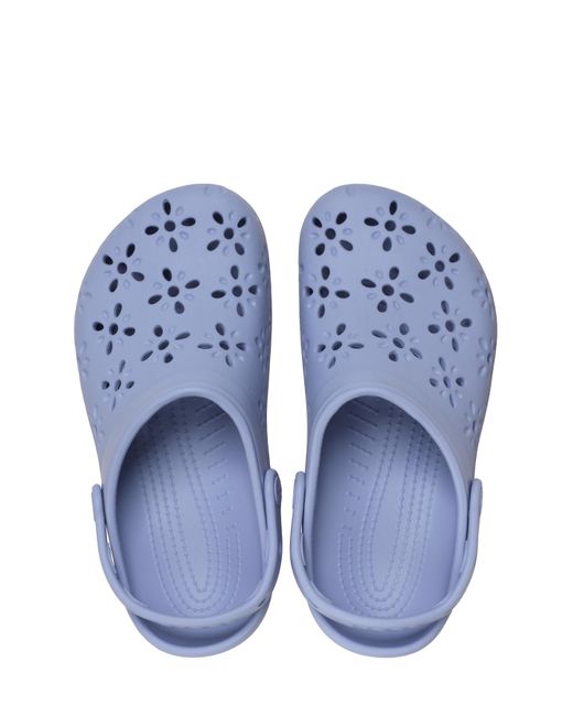 CROCSTM Blue Classic Floral Cut Out Clog