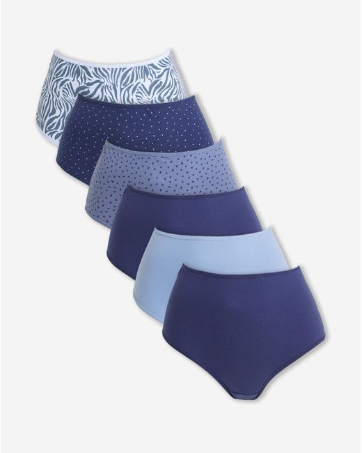 Pretty Secrets Blue 6 Pack Full Brief