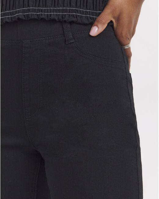 Simply Be Black Pull On Capri Jegging