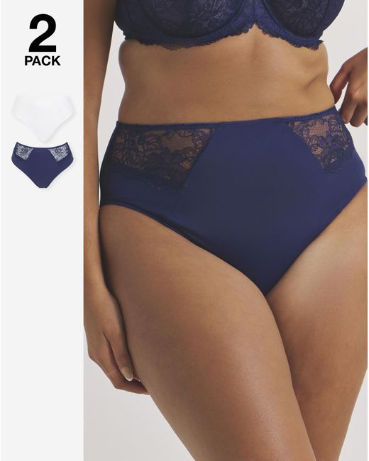 Pretty Secrets Blue 2 Pack Ella Full Knickers