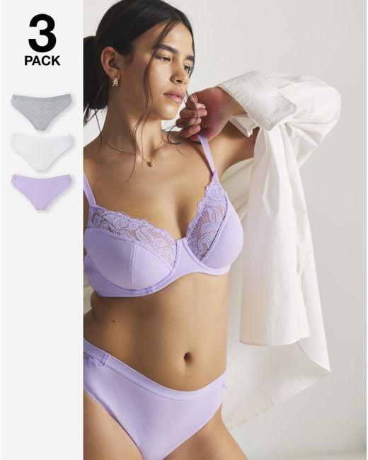 Pretty Secrets Multicolor 3 Pack Harper Midi Brazilian