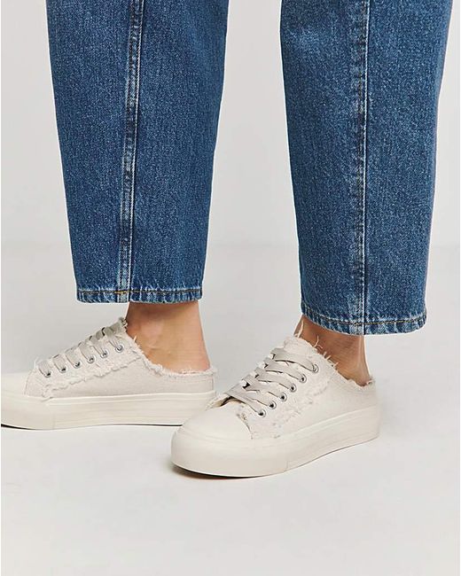 Simply Be Blue Raw Edge Trainer