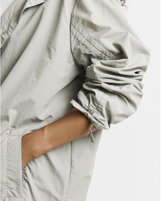 Simply Be White Utility Parachute Jacket