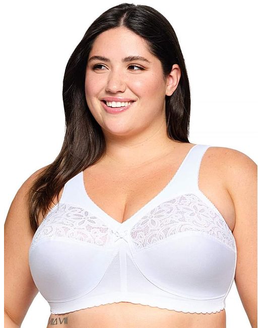 Glamorise White 1001 Magic Lift Bra