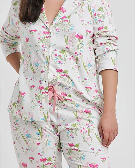 Pretty Secrets White Spring Button Through Pj